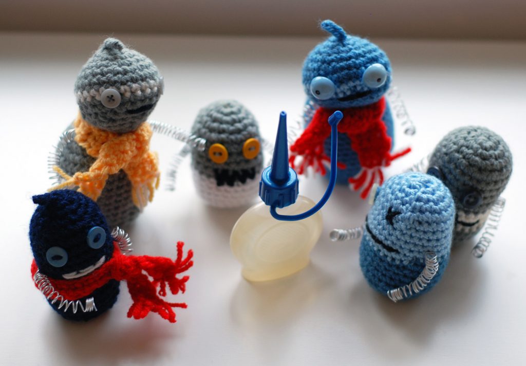 Group of wool robots